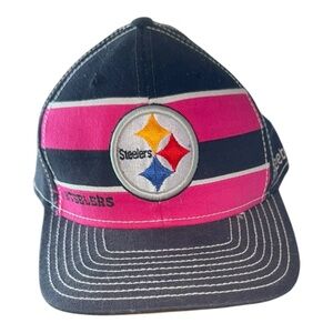 Y2K Pittsburgh Steelers NFL Reebok Breast Cancer Awareness Ball Cap Men's L / XL
